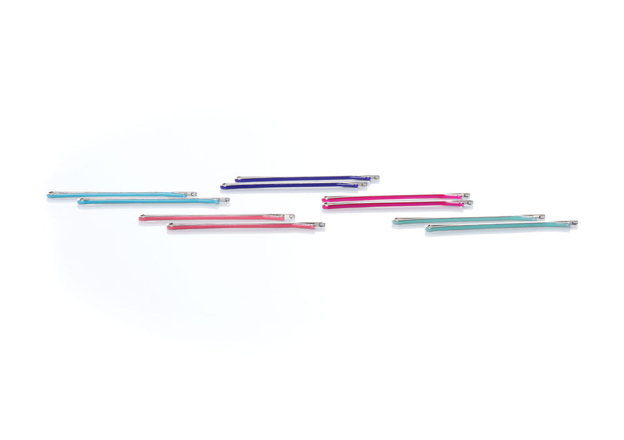 Fresh - InStyler Straight Pin It Up Bobby Pins-five vibrant colored pins paired on white background