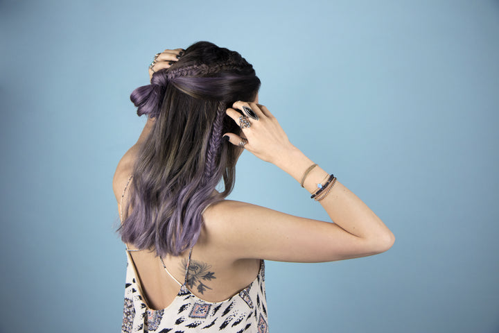 HALF UP FISHTAIL BRAIDS